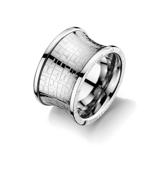  Ringe ohne Stein - Stahl - 17mm 