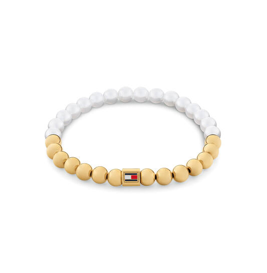  Bracelets en perles - Pierre précieuse - 17cm