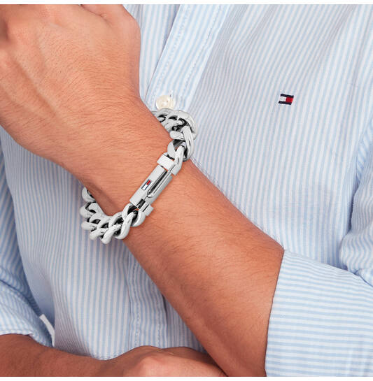  Bracelets à maillons - Acier - 19cm