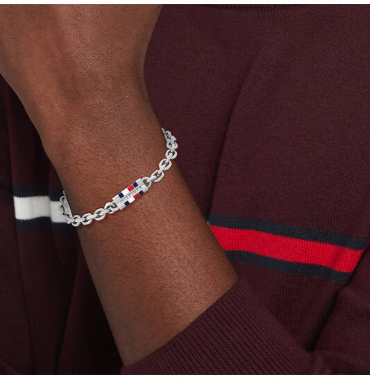  Bracelets à maillons - Acier - 17,5cm