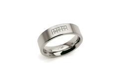  Ring - Titanium - Diamant - 0.06ct