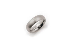  Rings - Titanium - Diamond - 0.03ct