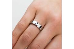  Ring - Titanium - Diamant - 0.005ct