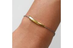  Gliederarmbänder - Titan - Diamant - 0.015ct - 20cm