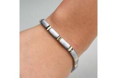  Link bracelets - Titanium - 21cm