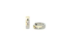  Ohrringe - Titan - Diamant - 0.02ct - 1,5cm - 14mm