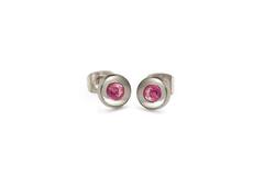  Ear studs - Titanium - Tourmaline