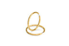  Oorringen - Titanium - 4cm - 40mm