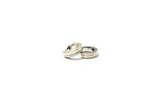  Ohrringe - Titan - Diamant - 0.03ct - 13mm
