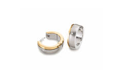  Créoles - Titane - Diamant - 0.01ct - 1,5cm - 15mm