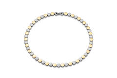  Colliers maillons - Titane - 45cm
