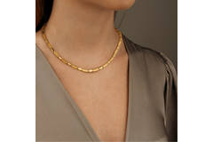  Colliers maillons - Titane - 45cm