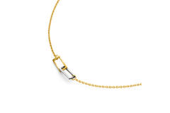  Link necklaces - Titanium - 49cm