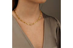  Colliers maillons - Titane - 47cm