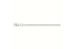  Necklace without pendant - Gourmet - 1.2mm - 45cm - Silver - 2.1gr