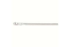  Colliers en longueur - Gourmette - 2.1mm - 50cm - Argent - 5.7gr