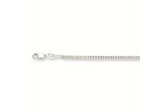  Long necklaces - Gourmet - 2.5mm - 80cm - Silver - 10.7gr