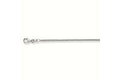 Long necklaces - Snake - 2mm - 50cm - Silver - 7.5gr