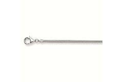  Long necklaces - Snake - 2.4mm - 45cm - Silver - 10.1gr
