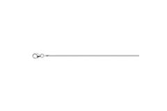  Lengte collier - Palmier, Vossenstaart - 1.2mm - 42cm - Zilver - 2.3gr