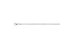 Long necklaces - Palmier, Foxtail - 1.5mm - 45cm - Silver - 2.9gr