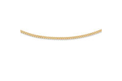  Schakelketting - Gourmet - 1.5mm - 38cm - Zilver verguld