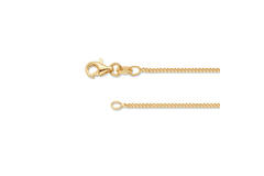  Schakelketting - Gourmet - 1.5mm - 38cm - Zilver verguld