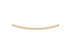  Link necklace - Gourmet - 1.5mm - 45cm - Goldplated