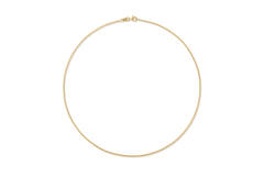  Collier à maillons - Gourmette - 1.7mm - 45cm - Argent doré