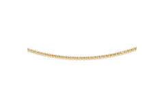  Link necklace - Venetian - 1.1mm - 45cm - Goldplated
