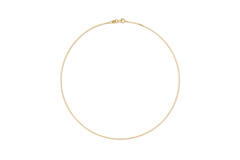  Link necklace - Venetian - 1.7mm - 42cm - Goldplated