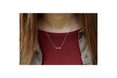  Collier - Pijl - Anker - Zilver - 45cm