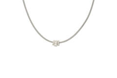  Link necklaces - Calza, Mesh, Milanese - Silver - 46-50 cm