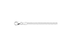  Link necklaces - Herringbone - Silver - 50cm