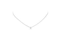  Colliers à pendentif - Letter A - Ancre - Argent - 43cm