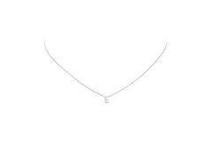  Colliers à pendentif - Letter E - Ancre - Argent - 43cm