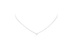  Collier - Letter V - Anker - Zilver - 43cm