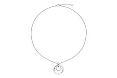  Collier - Rond - Ancre - Argent - 45cm