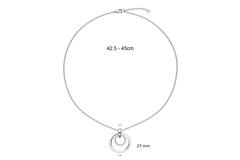  Collier - Rond - Ancre - Argent - 45cm