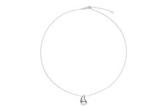  Collier - Druppel - Gourmet - Zilver - 60cm