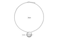  Collier - Rond - Argent - 50cm Chunky Chic - 