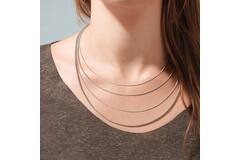  Collier - Koord - Zilver - 45cm