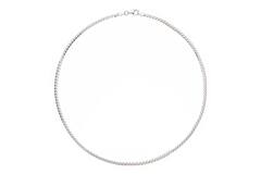  Collier - Maillon fantaisie - Argent - 45cm