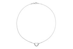  Collier - Cœur - Maillon fantaisie - Argent - 45cm
