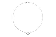  Necklace - Heart - Fantasy link - Silver - 45cm