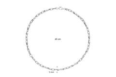  Colliers maillons - Ancre - Argent - 45cm