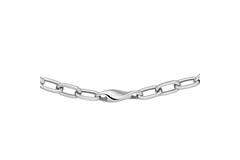  Link necklaces - Anchor - Silver - 45cm