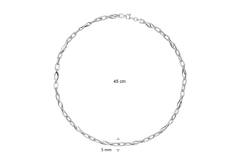  Link necklaces - Anchor - Silver - 45cm