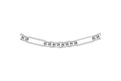  Link necklaces - Jasseron - Silver - 45cm