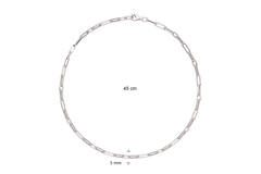  Link necklaces - Anchor - Silver - 45cm